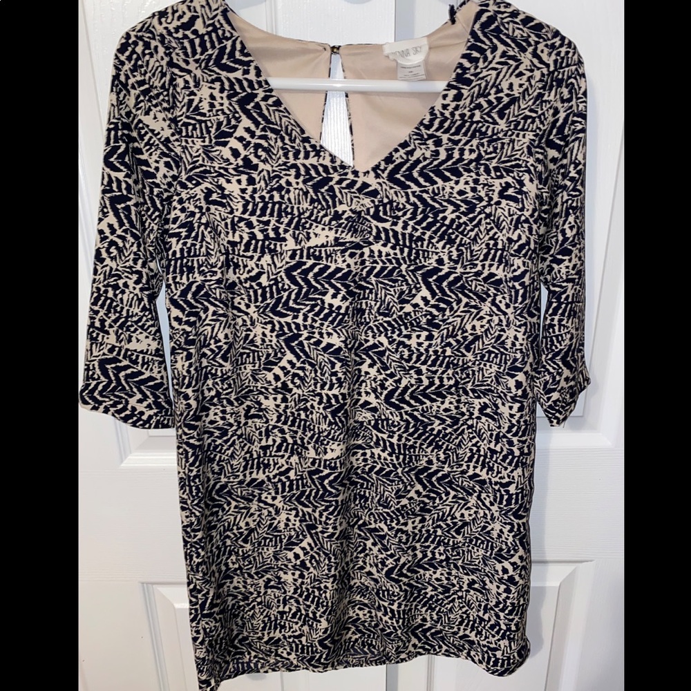 Woman’s printed dress